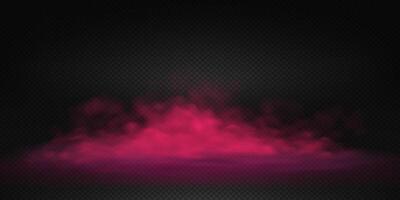 Digital illustration of pink smoke on floor effect in vibrant colors creating mystical atmosphere on black backdrop used for graphic design and creative projects with copy space vector