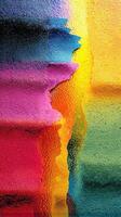 Colorful abstract texture with vibrant hues blending together in a striking visual surface photo
