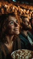 Audience enjoys a captivating performance at an evening event in a crowded venue filled with warm lights photo