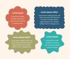 A set of cute colorful bubble designs perfect for displaying quotes or messages Ideal for creative social media education or playful graphic design projects vector