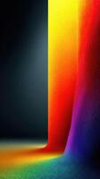 Colors blend seamlessly in a vibrant gradient creating a stunning visual effect in a minimalist space photo