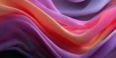 Colorful flowing fabric creates a beautiful display of textures and hues in a soft gradient photo