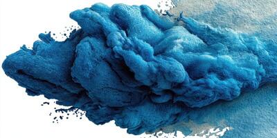 Vibrant blue abstract artwork showcasing dynamic textures and fluid shapes in a creative composition photo