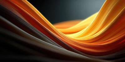 Colors blend in flowing abstract shapes with smooth curves and vibrant hues photo