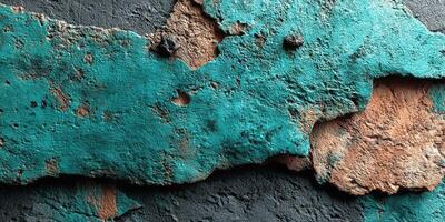 Textured wall surface showing layers and colors in an urban environment during daylight photo
