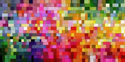 Colorful abstract pattern showcasing vibrant squares in a dynamic arrangement, perfect for modern decor or artistic projects photo
