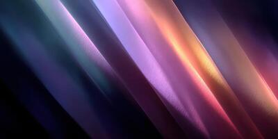 Vibrant hues of silk drapes blending in harmony at twilight in a serene setting photo