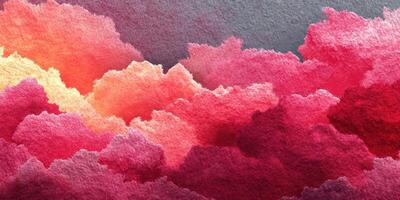 Colorful abstract clouds fill the canvas with vibrant hues of pink, red, and orange showcasing artistic expression photo