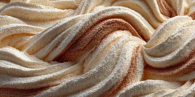 Creamy dessert swirls showcasing rich flavor and texture in an inviting artisan treat display photo