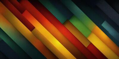Colorful geometric patterns create a vibrant backdrop with bold red, orange, green, and yellow hues in abstract design photo