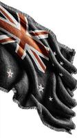 Textured fabric featuring Australia and New Zealand flags intertwined in a unique design photo