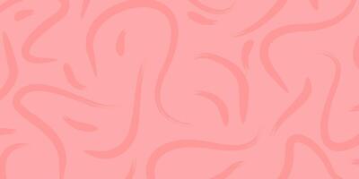 Abstract hand drawn pink background, curve pattern with attractive style. Template design for banner, poster, social media. vector
