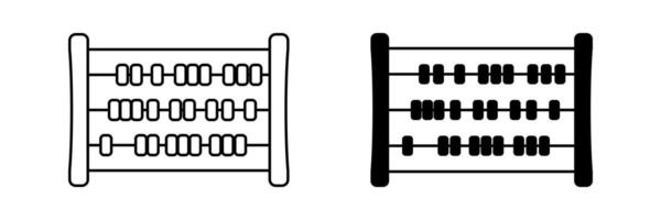 abacus icon set. calculator symbol. trendy and modern design vector