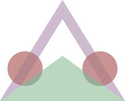 abstract geometric shapes overlapping composition. vector