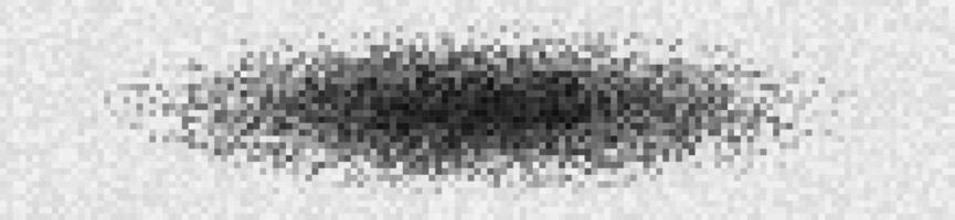 Censor glitch noise texture. Scattered black horizontal shape simulates blocked data or privacy mask with pixelated static. Abstract digital interference. illustration. vector