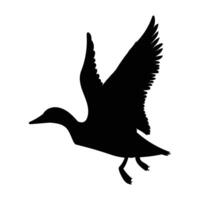 Duck silhouette isolated on white background vector