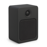 Transparent speaker design showcasing modern technology in a minimalistic background product close-up view png