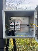 open electrical panel photo