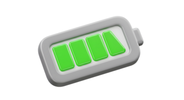 A battery charger with green lights on it png
