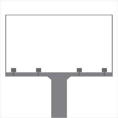 blank billboard mockup Illustration