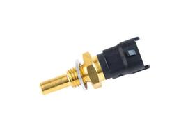 car sensor with black handle isolated on white background. Automotive part for repair, shop, or online store. Ideal for product listings and catalogs photo