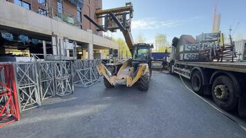 Forklift and Construction Materials on Site photo