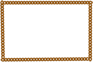 A square frame with a chain around it png