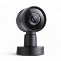 High-quality webcam with sleek design and adjustable base isolated on transparent background cutout png