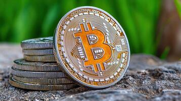 Bitcoin is a cryptocurrency that is used to buy and sell goods and services photo