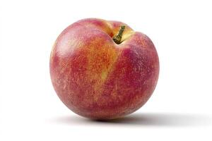 Peach isolated on white background. photo
