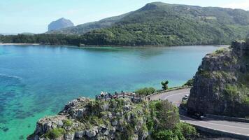 Above view of Maconde Viewpoint at Port Louis in Mauritius Island Mauritius. Amazing Scene. video