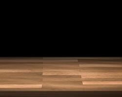 Empty wooden table on dark background Empty Space for display your products12 photo