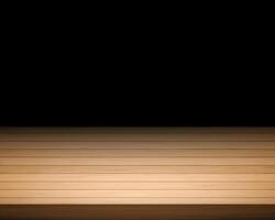 Empty wooden table on dark background Empty Space for display your products1 photo