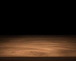 Empty wooden table on dark background Empty Space for display your products17 photo