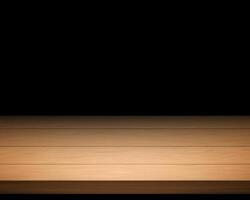 Empty wooden table on dark background Empty Space for display your products16 photo