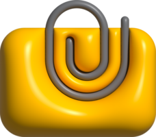 3D add file icon, document folder buttons for emoji png