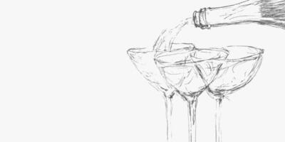 Hand drawn set of cozy cafe drinks and Italian style cocktails with noisy gritty dot halftone effect. Vintage ink sketch and retro pop art stipple design for festive menus. vector