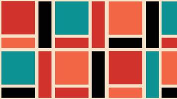 Retro Color Block Abstract Background vector