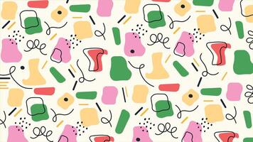 Playful Abstract Organic Color Blobs Background vector