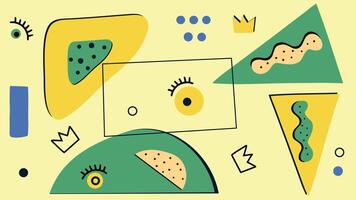 Abstract Fun Composition Background vector