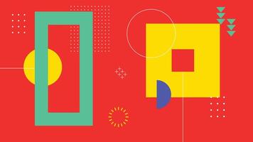 Modern Geometry Abstract Design vector