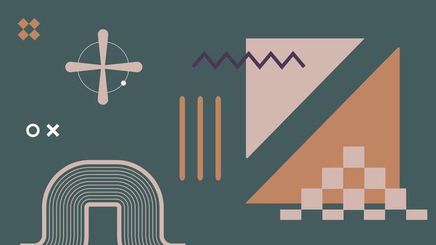 Abstract Geometric Shapes with Triangles vector