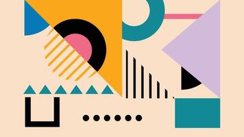 Bold Graphic Semicircles Background vector