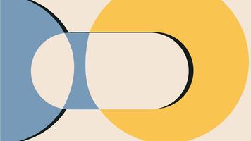 Abstract Composition with Overlapping Circular vector