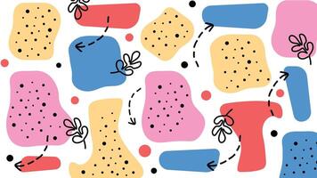 Bold Abstract Playful Colors Background vector