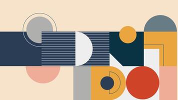 Abstract Circular Geometry Background vector