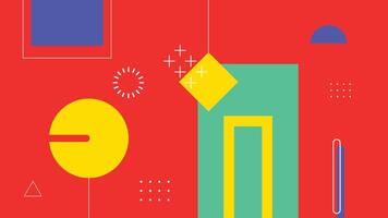 Modern Abstract Shape Collage Background vector