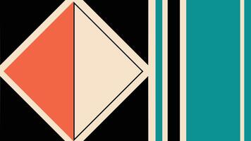 Bold Abstract Triangles on Beige Background vector