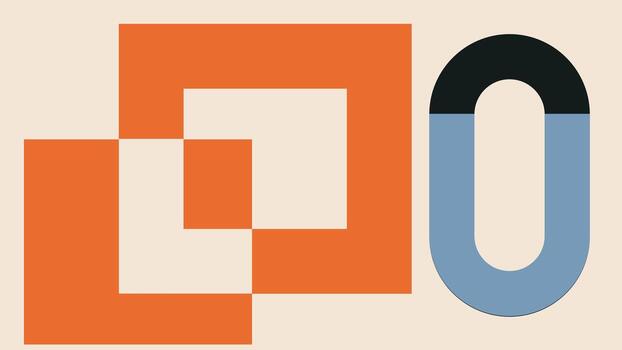 Abstract Overlapping Circular Forms Background vector