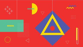 Geometric Triangle Center Composition Background vector